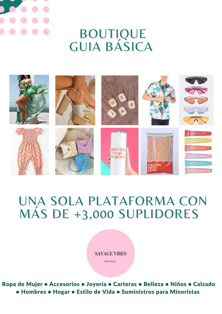 Boutique Guia Basica Plataforma de Suplidores 3 000 Savage Vibes Boutique