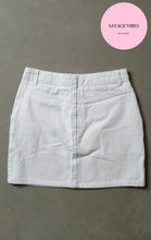 Load image into Gallery viewer, White Denim Skirt