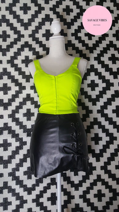 Neon Green Crop Top