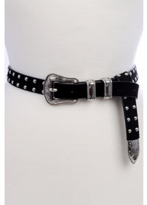 Double Studded Western Belt