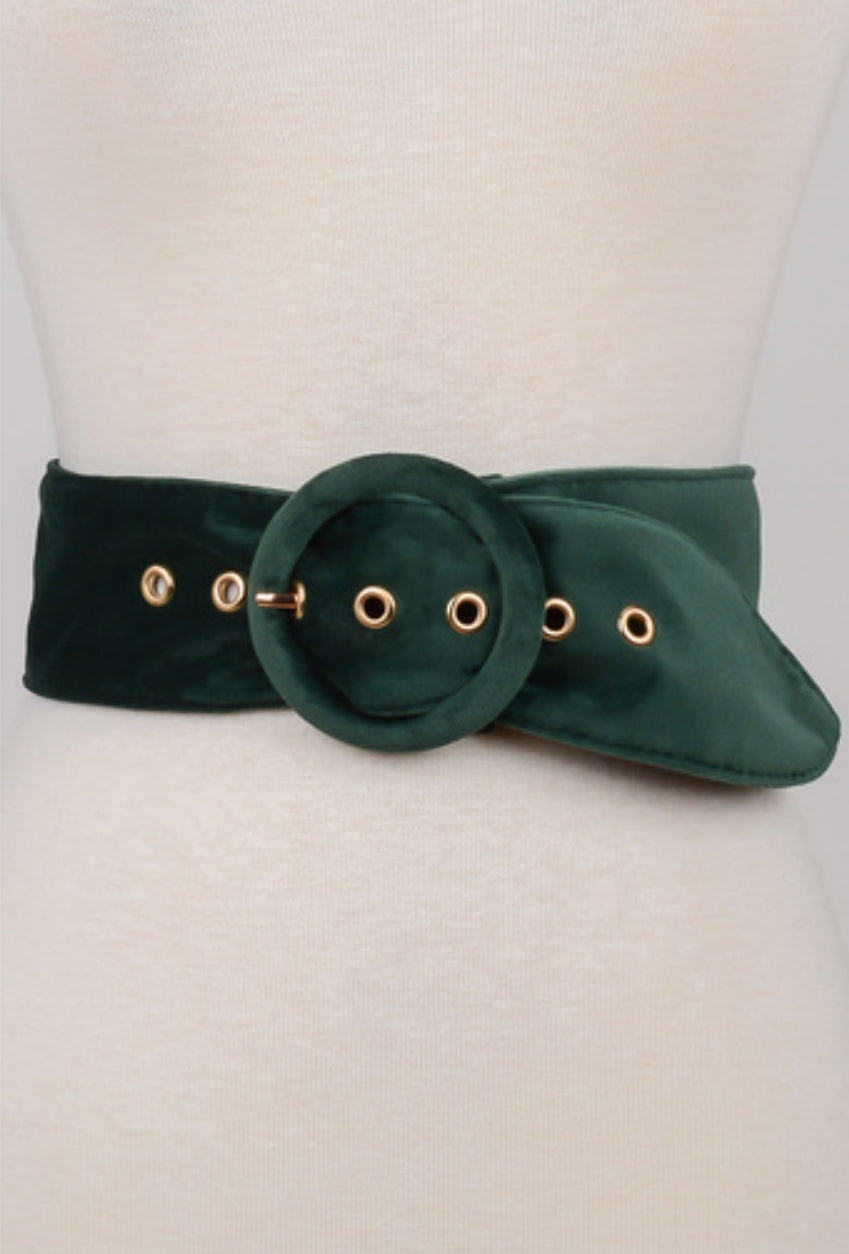 Velvet O-Ring Waist Belt