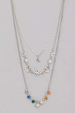 Load image into Gallery viewer, Rainbow Stars and Moon Necklace