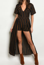 Load image into Gallery viewer, Black Mustard Romper