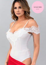 Load image into Gallery viewer, White Lace Bodysuit