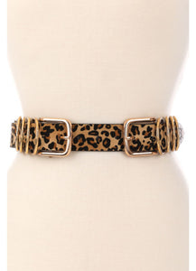 Leopard Buckle Belt