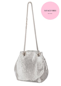 Silver Mesh Handbag