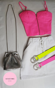Silver Mesh Handbag
