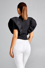 Load image into Gallery viewer, Sheer Puff Sleeve Bodysuit