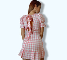 Cargar imagen en el visor de la galería, Pink Gingham Check Dress