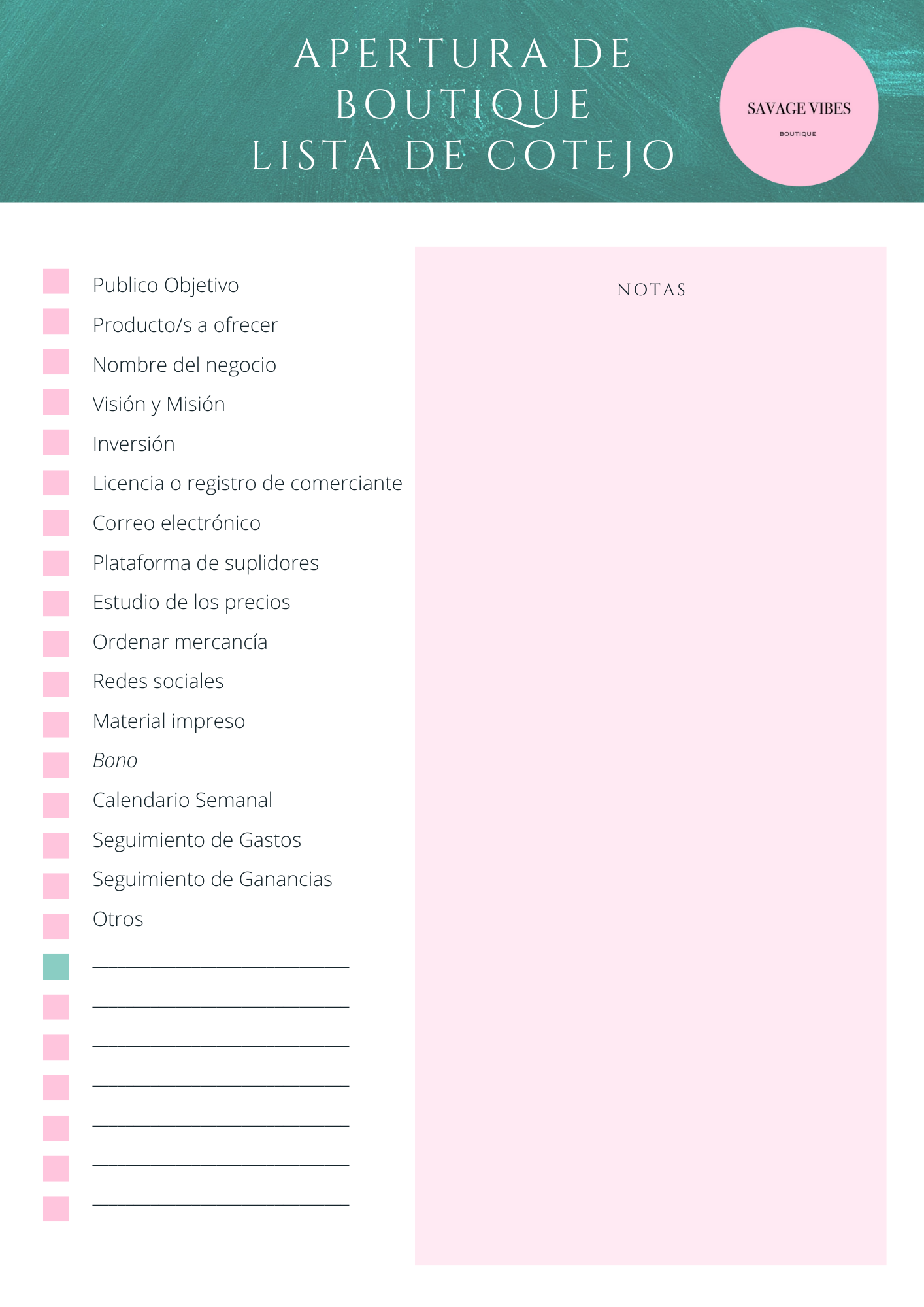Listado de suplidores para boutique hotsell