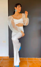 Load image into Gallery viewer, Organza Ivory Top &amp; Pants Set
