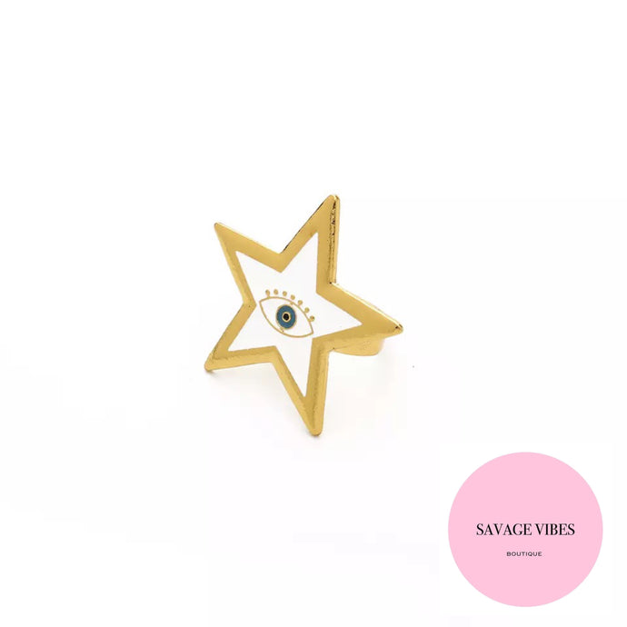 Star Evil Eye Ring