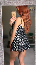 Load image into Gallery viewer, Black Sequin Dots Romper