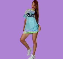 Load image into Gallery viewer, Queen Tie Dye Oversized T-Shirt Dress