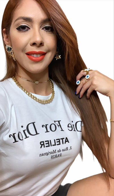 D'or White Basic T-Shirt