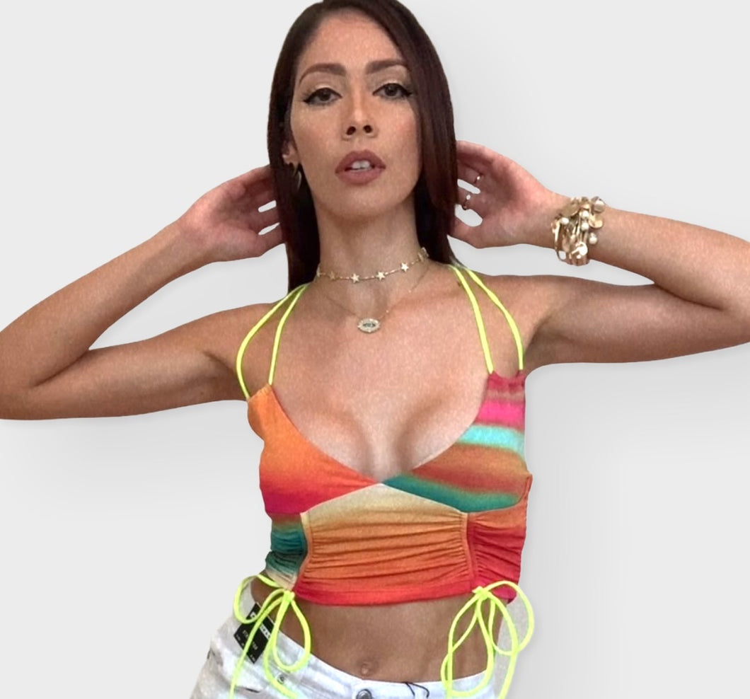 Multi Color Crop Top