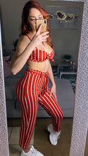 Load image into Gallery viewer, Red White Striped Set