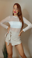 Cargar imagen en el visor de la galería, Sheer Mesh White Lace Bodysuit