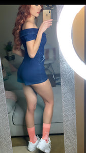 Coquette Denim Romper